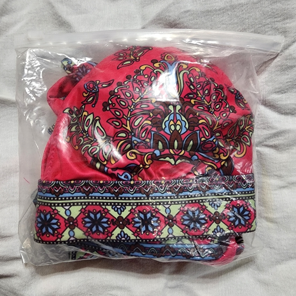 Vibrant Pink Patterned Bikini Set - image 3